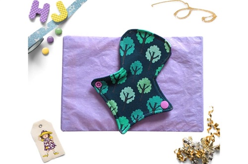 Click to order  7 inch Thong Liner Cloth Pad Teal Forest now